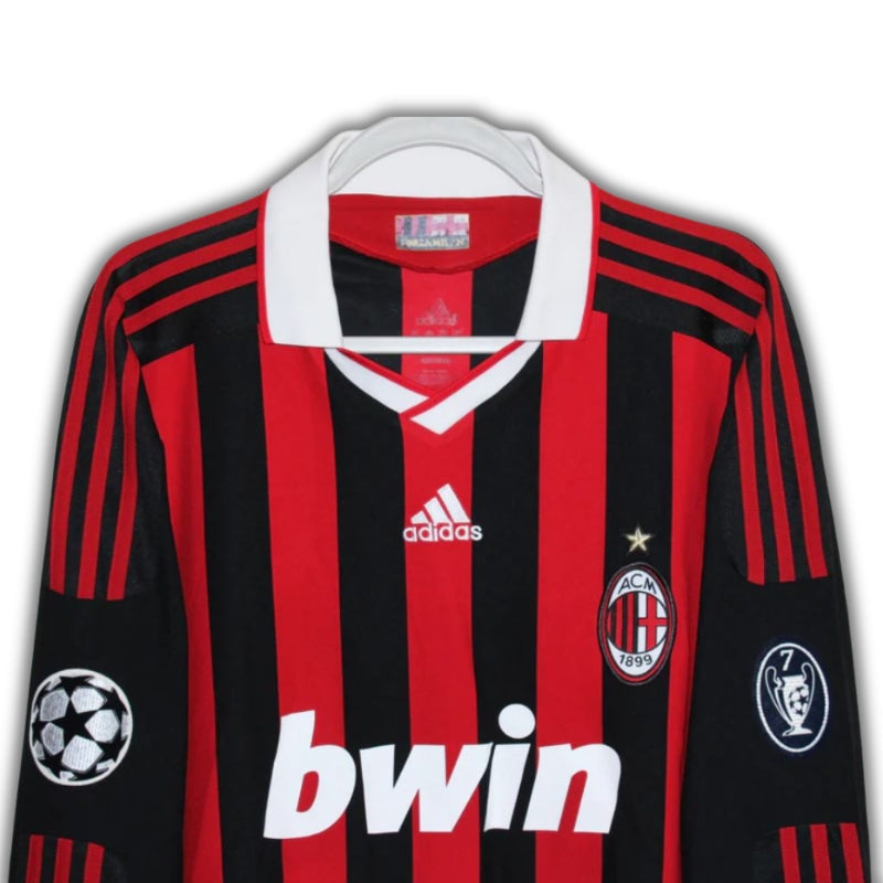 Ronaldinho #80 AC Milan 2009/2010 Champions Home Jersey League