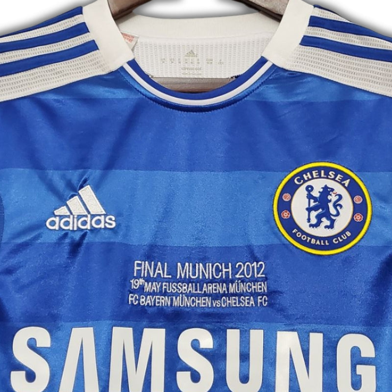Didier Drogba #11 Chelsea 2011/2012 Final Champions League Jersey Long Sleeve