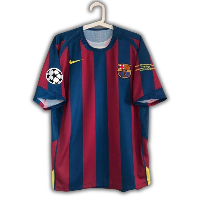 Ronaldinho #10 FC Barcelona 2006 Final Champions League Jersey Short Sleeve