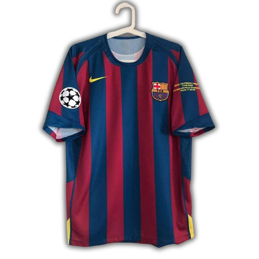 Ronaldinho #10 FC Barcelona 2006 Final Champions League Jersey Short Sleeve